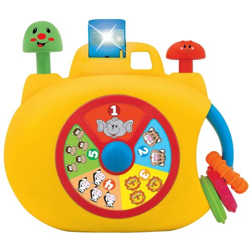 Интерактивная развивающая игрушка Kiddieland Забавная камера, желтый