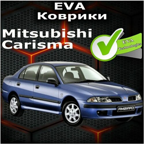 Коврики на Mitsubishi Carisma / Чёрная окантовка на чёрном коврике для митсубиси каризма