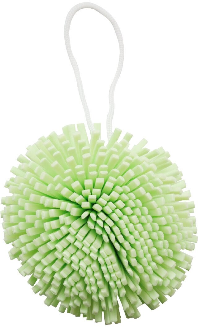 SOLOMEYA Мочалка спонж для тела, зеленая / Bath Sponge green 1 шт - фото №1