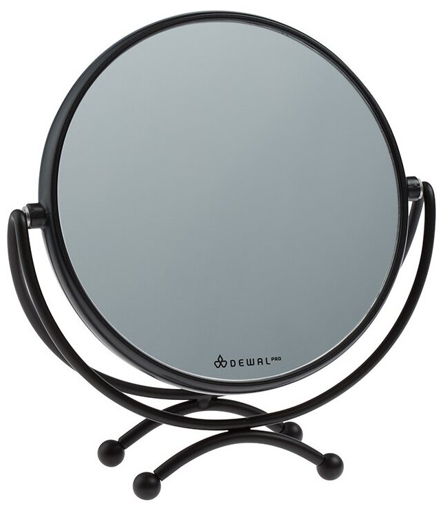 Зеркало DEWAL , в черной оправе, пластик/металл, 18,5 х 19 см MR-320black