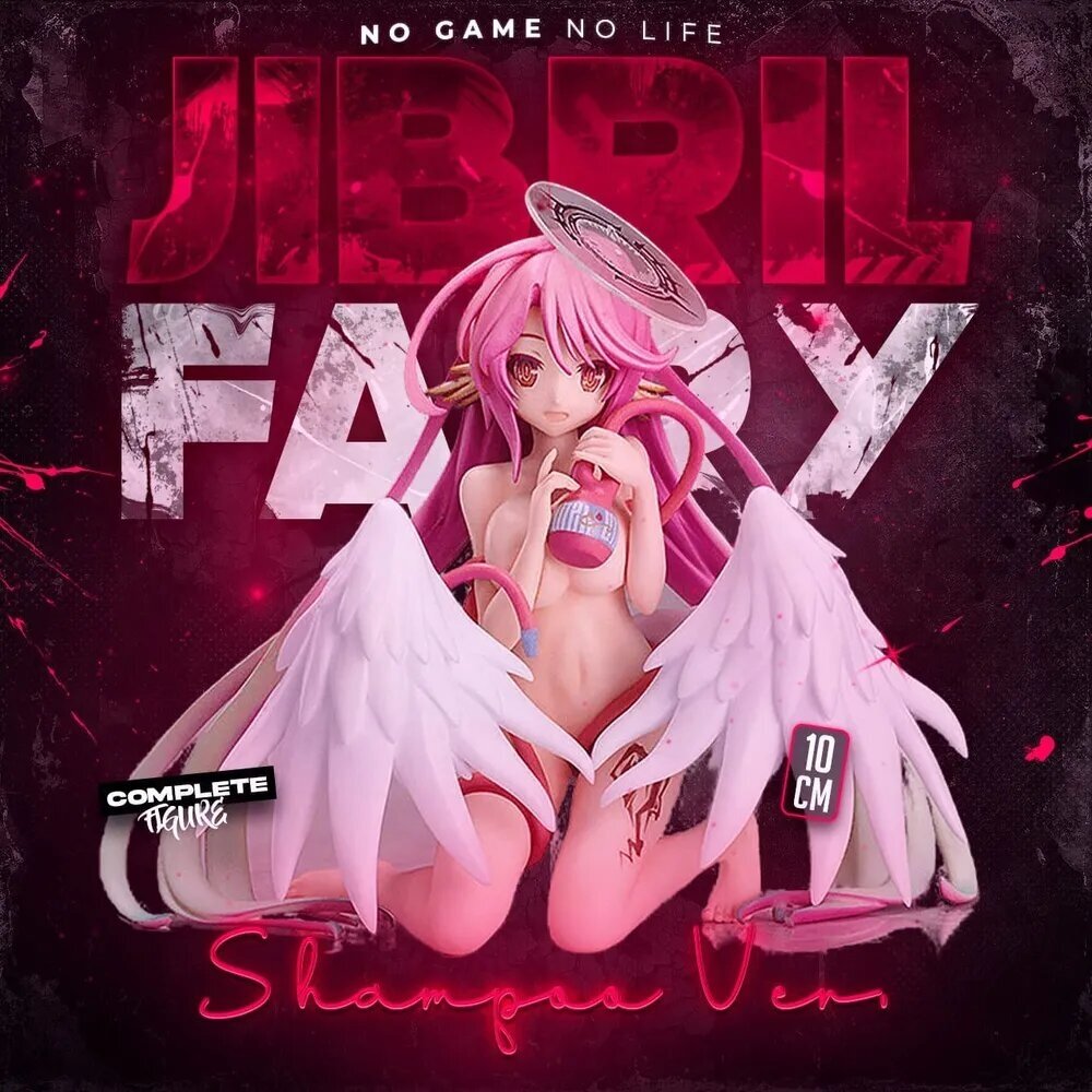 Аниме фигурка Jibril Fairy Shampoo Ver. / No Game No Life 10 см