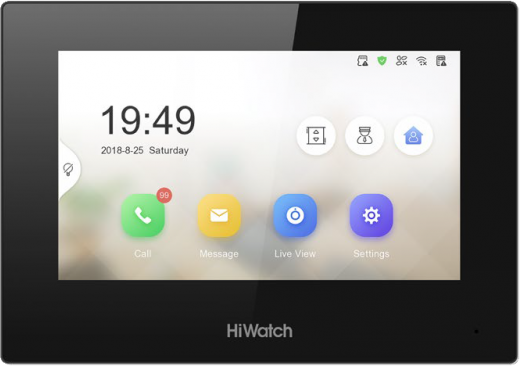Видеодомофон Hiwatch Pro VDP-H3212WB черный
