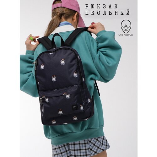 Рюкзак школьный для девочки UFO PEOPLE, городской для подростков, текстильный яркий ранец, портфель для средней школы