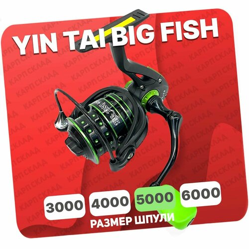 фото Катушка безынерционная yin tai big fish 5000 (9+1)bb jin tai
