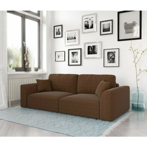 Диван прямой Сиэтл King, Рогожка Браун