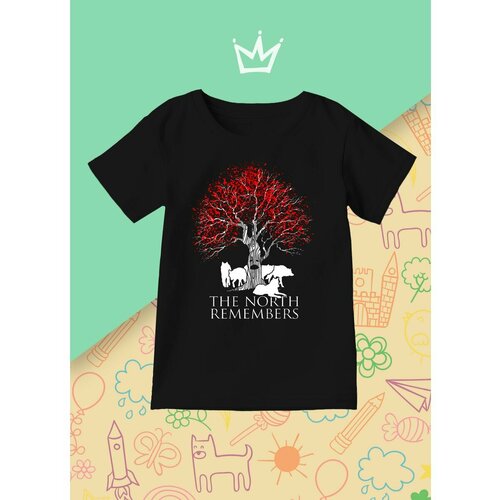 фото Футболка каждому своё, размер 128, черный