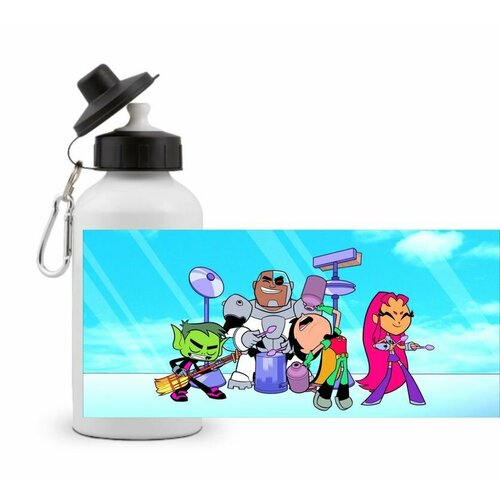фото Спортивная бутылка юные титаны вперёд, teen titans go №21 goodbrelok