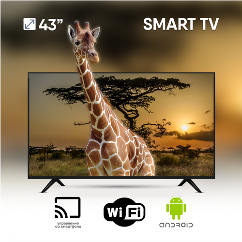SMART TV Телевизор LED Smart TV 43 диагональ 109см Черный 2185000₽