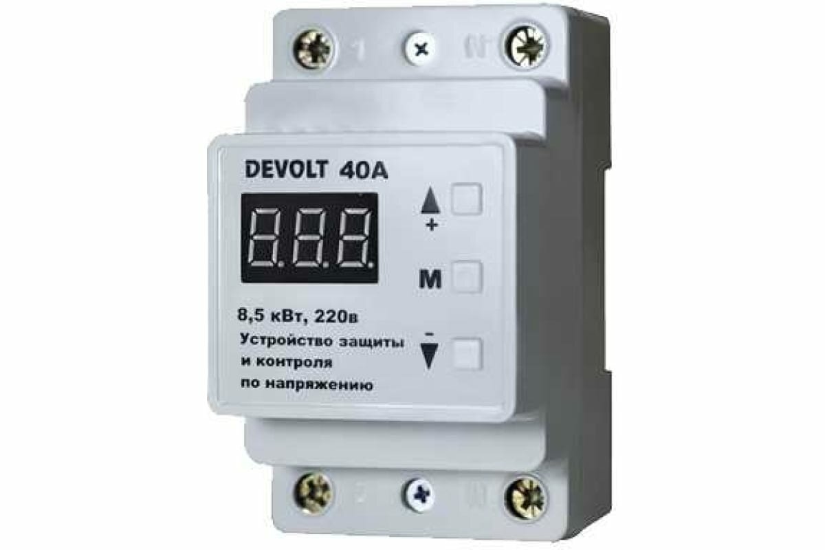 DEVOLT Реле напряжения -40A, 8,5кВт, 40А, 40 DEVOLT40