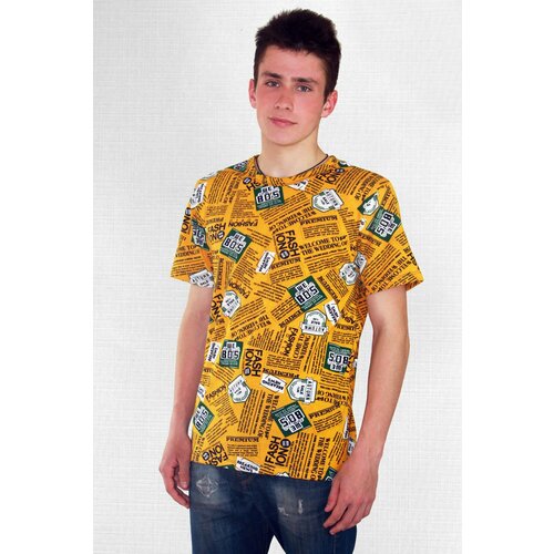 Футболка Астратекстиль, размер 54, желтый