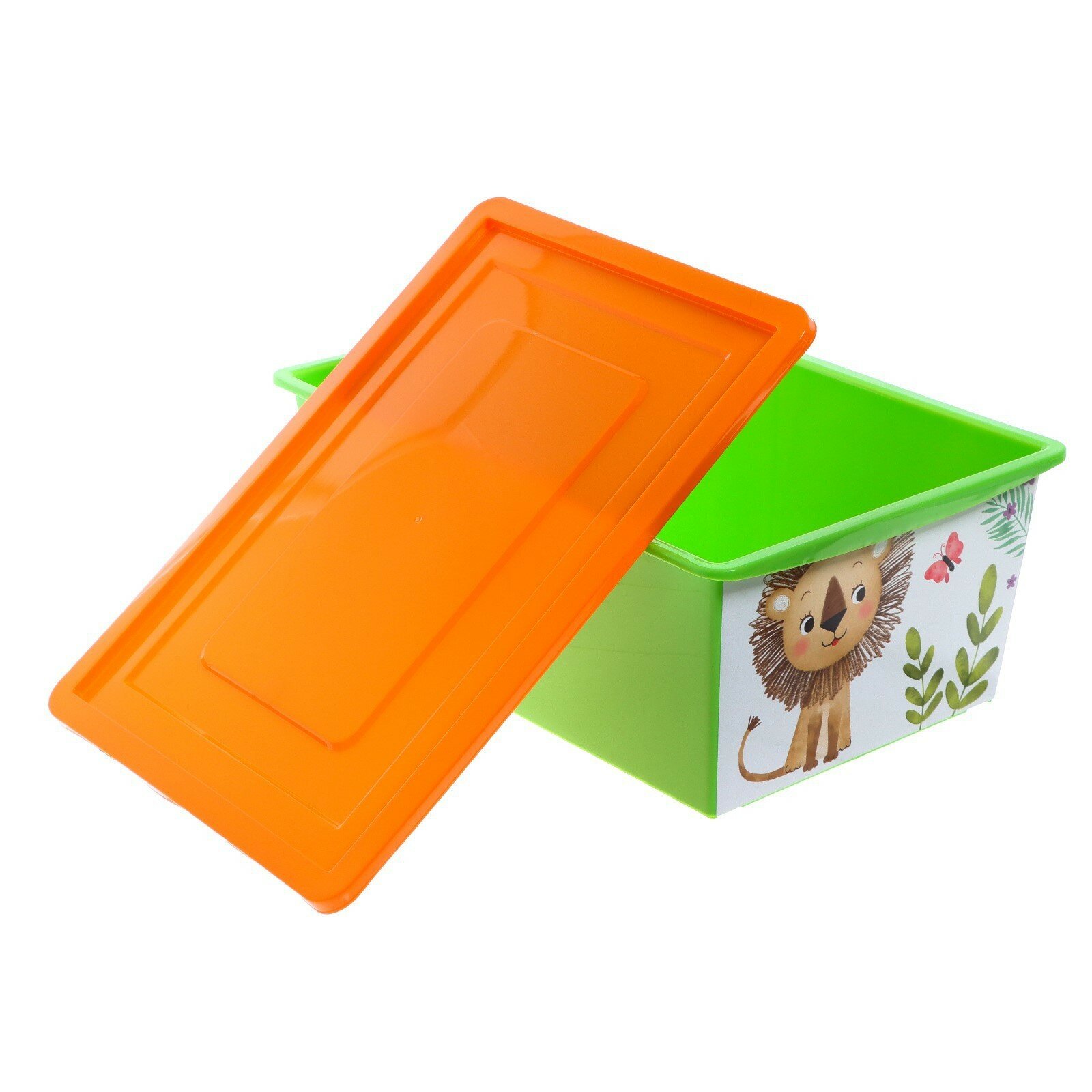 Ящик для игрушек, с крышкой, «Счастливое детство», объём 30 л - фотография № 4