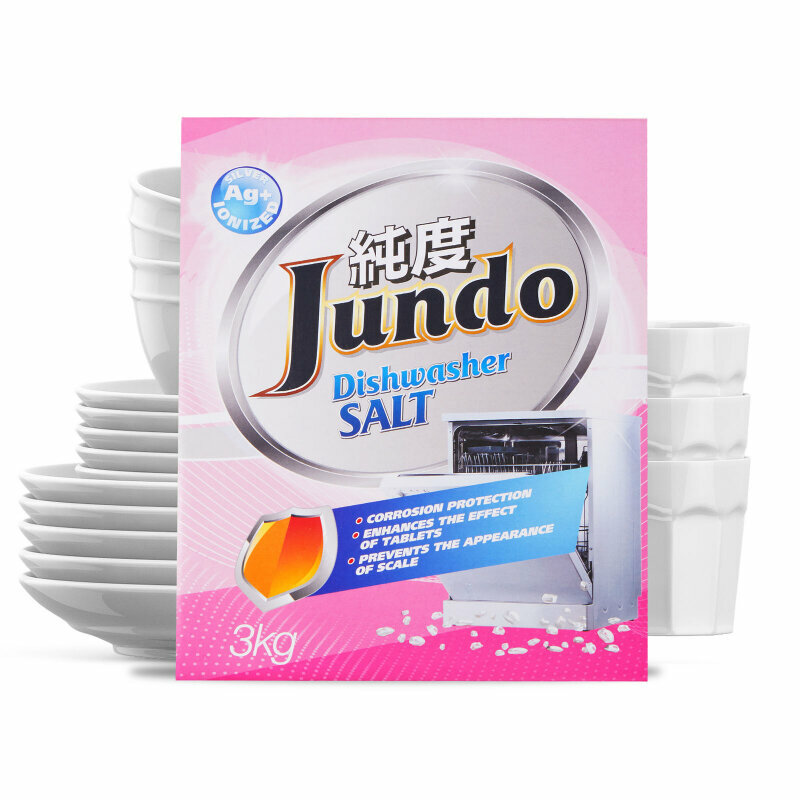 Jundo Соль для посудомоечных машин ионизированная серебром, 3 кг - фотография № 15