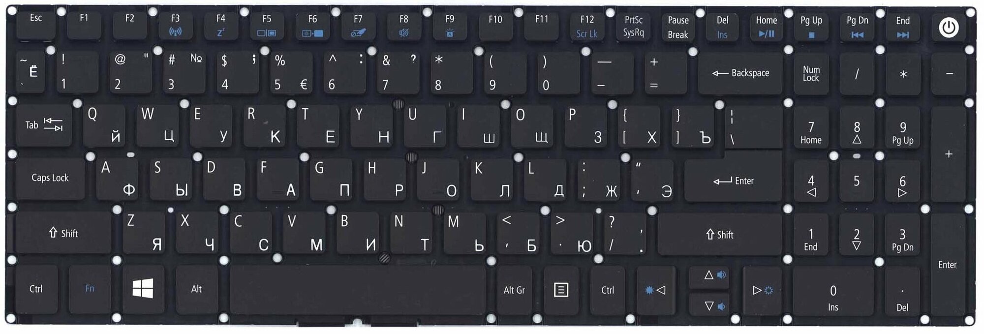 Клавиатура для ноутбука Acer E5-532G