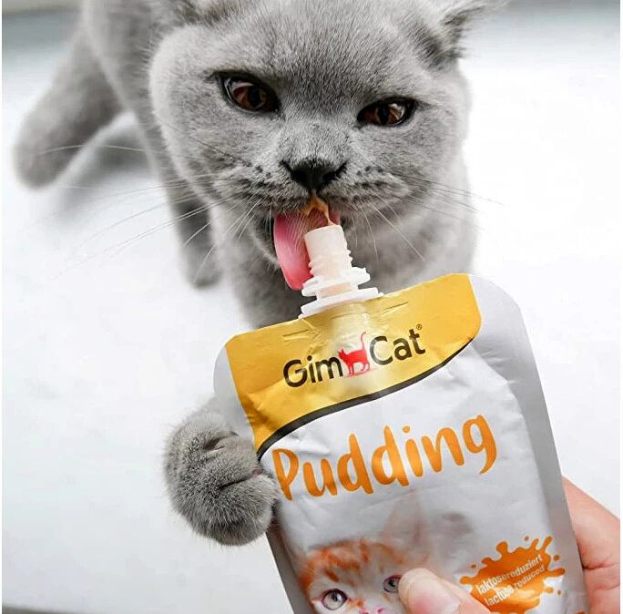 GimCat Pudding with calcium Пуддинг, кошачье лакомство обогащенное кальцием, 150 г - фотография № 8