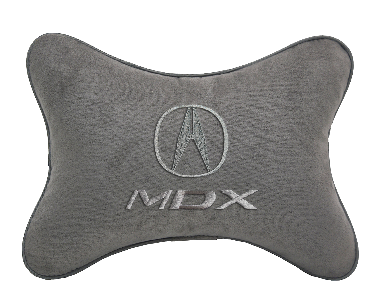 Автомобильная подушка на подголовник экокожа Milk с логотипом автомобиля ACURA MDX