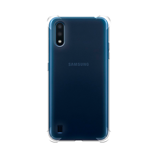 Противоударный силиконовый чехол на Samsung Galaxy M01 / Самсунг Галакси М01, прозрачный