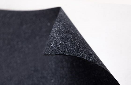 фото Подложка листовая 1,5 мм под замковый кварцвинил POLYBLOCK 11,25 кв. м. чёрная 3х750х500 мм