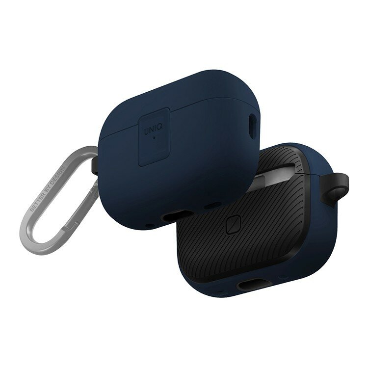 Uniq чехол для Airpods Pro 2, CLYDE Lock case Royal Blue/Dark Grey