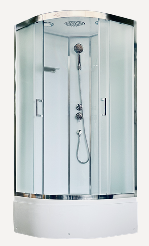 Изображение товара Душевая кабина FATO Royal Bath, RB 85x85x215, рифленое стекло, профиль хромированный