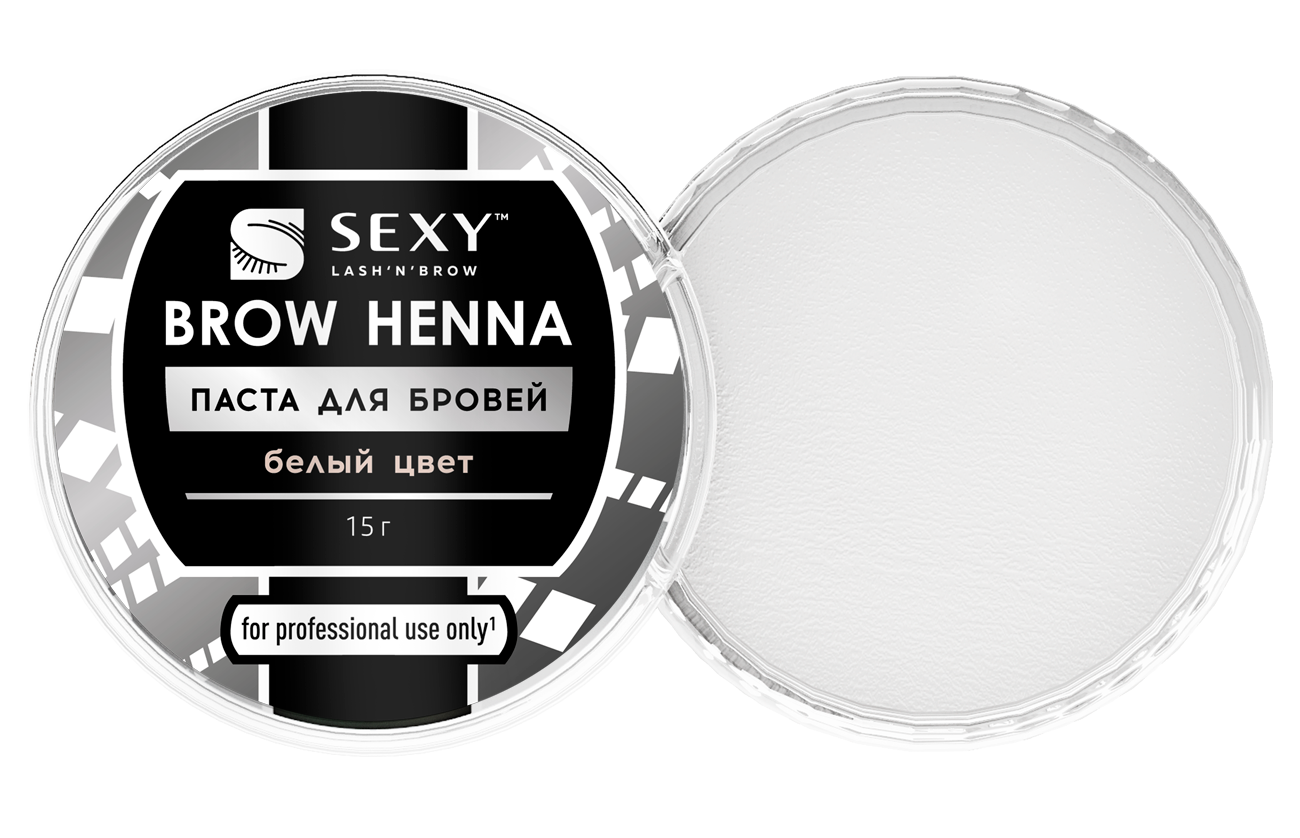 Innovator Cosmetics Паста для бровей белая SEXY BROW HENNA, 15 г — фото 1