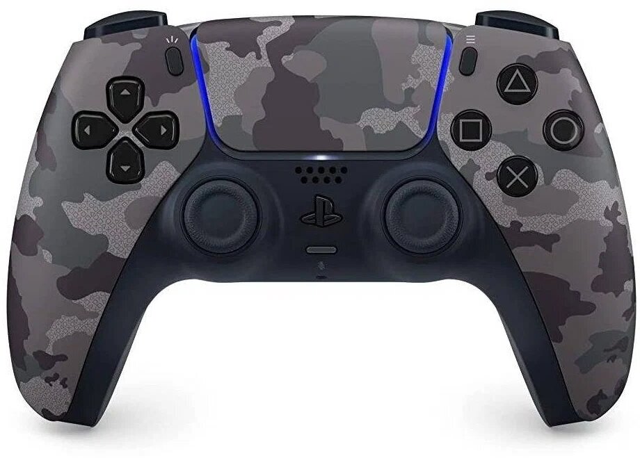 Беспроводной джойстик/геймпад контроллер Серый камуфляж"DualSense" для для PS5/ПК/Смартфон/Ноутбук