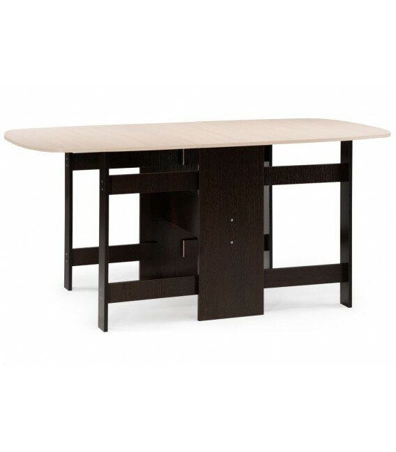 фото Стол-книжка Йентель бабочка венге / дуб молочный