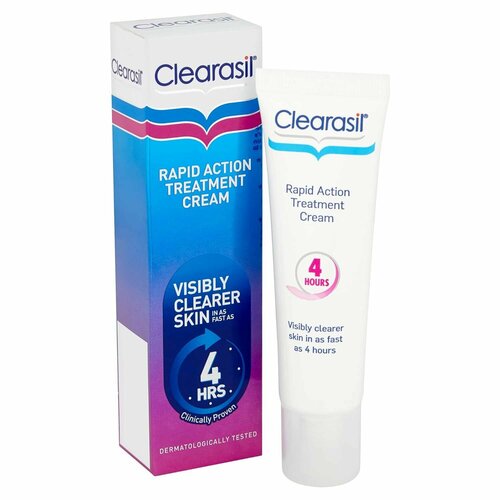 Clearasil Крем для лица быстрого действия против пятен отшелушивающий разглаживающий Ultra Rapid Action Treatment, 25 мл