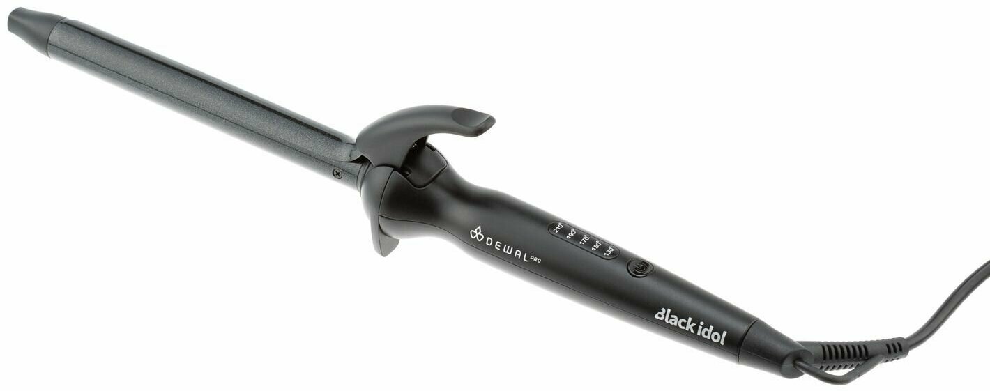 Плойка Dewal Black Idol 03-1619T BLACK, титаново-турмалиновая, терморегулятор, LED-дисплей