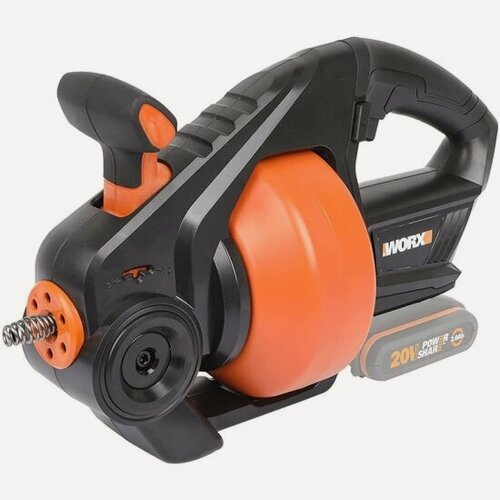 Изображение товара Устройство для прочистки труб аккумуляторное Worx WX891.9, 20В, без АКБ и ЗУ