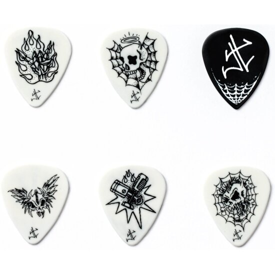 Набор медиаторов Dunlop JPH01T088 James Hetfield 6шт, в коробочке — фото 1
