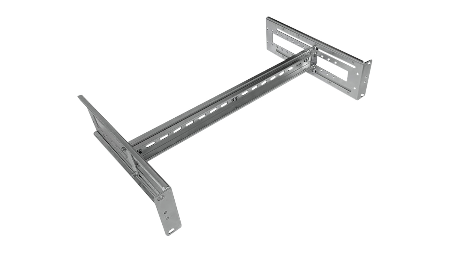 Панель ЦМО, с DIN-рейкой, 19", 2U, 88х483х286 мм (ВхШхГ), для коммутаторов, оцинкованная сталь, регулируемая по глубине