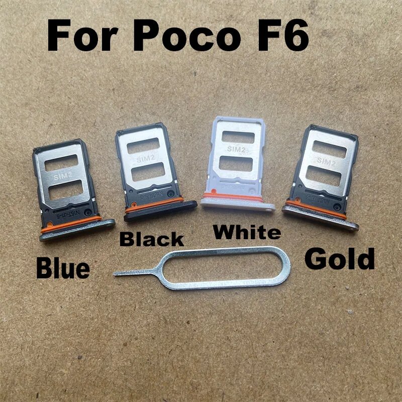 Лоток для SIM-карты Xiaomi Poco F6, черный