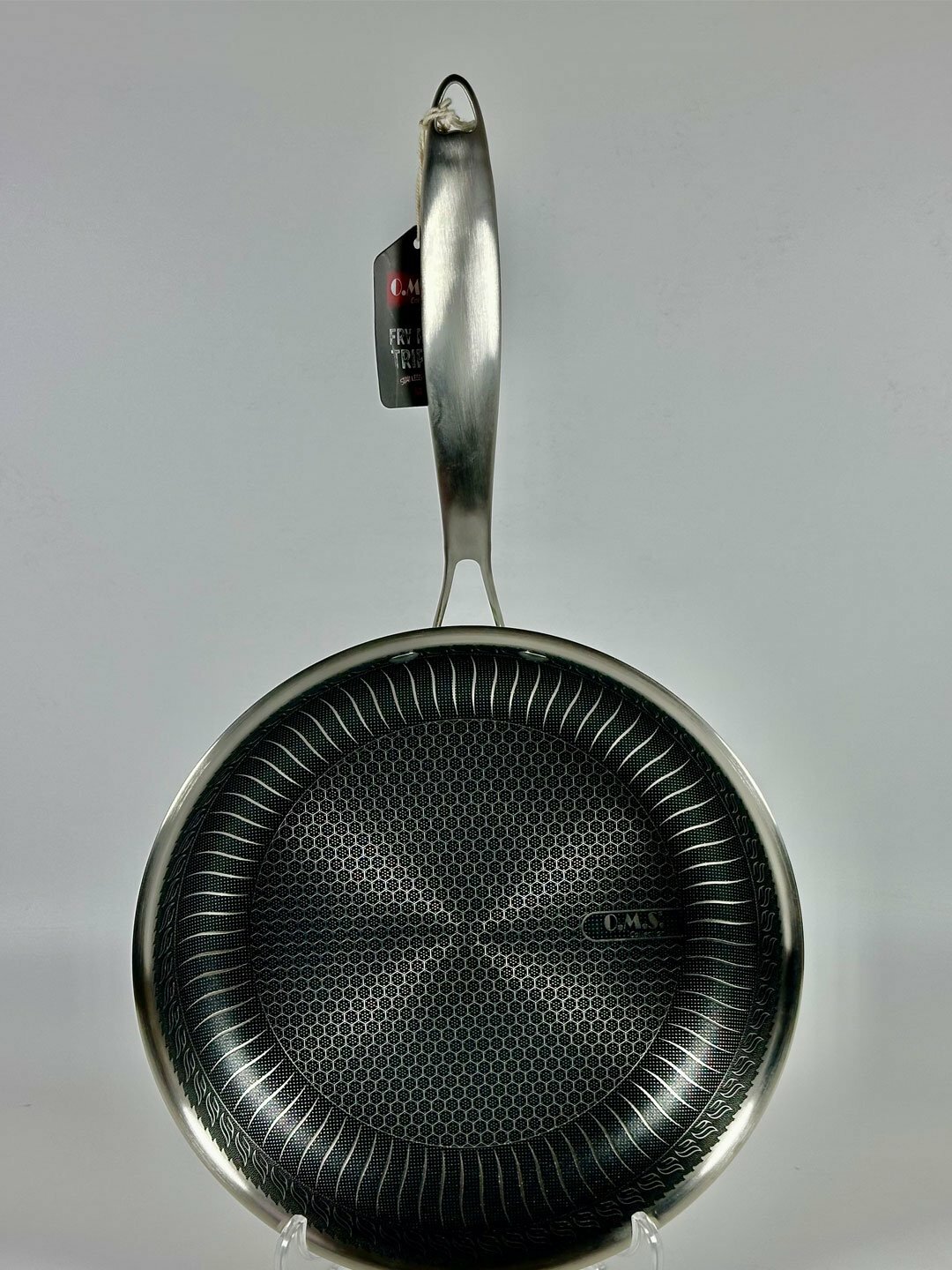 Сковорода O.M.S Collection, нержавеющая сталь, для индукции, антипригарная, 30 см модель 2012