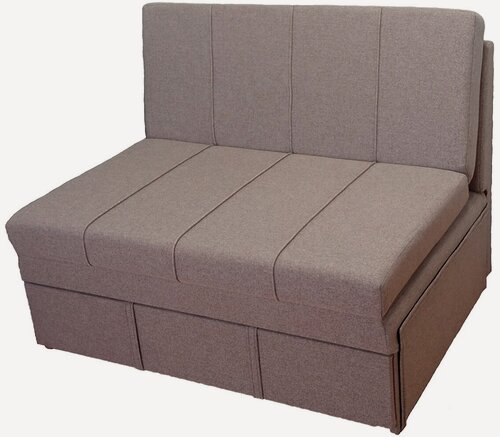 Изображение товара Диван-кровать для кухни StylChairs Сёма, ширина 110 см, без подлокотников, обивка: ткань, цвет: бежево-коричневый
