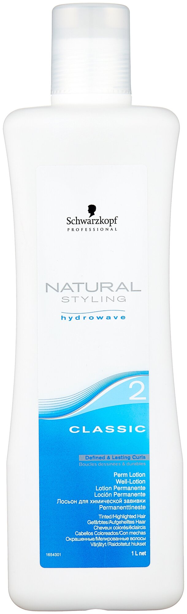 NATURAL STYLING Лосьон Hydrowave Classic 2 для окрашенных, осветленных и пористых волос, 1000 мл