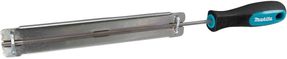 Напильник 4 мм с рукояткой и шаблоном для заточки цепей Makita D-70948 - фотография № 4