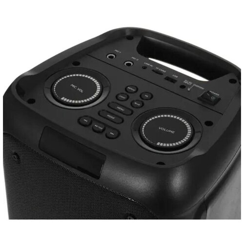 Акустическая система BQ PBS1005 Black, 32Вт, BT/FM/USB, 5400 мАч, подсветка