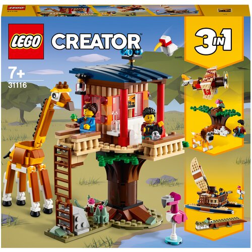 Конструктор LEGO Creator 31116 Домик на дереве для сафари, 397 дет. конструктор lego creator 31116 домик на дереве для сафари 397 дет