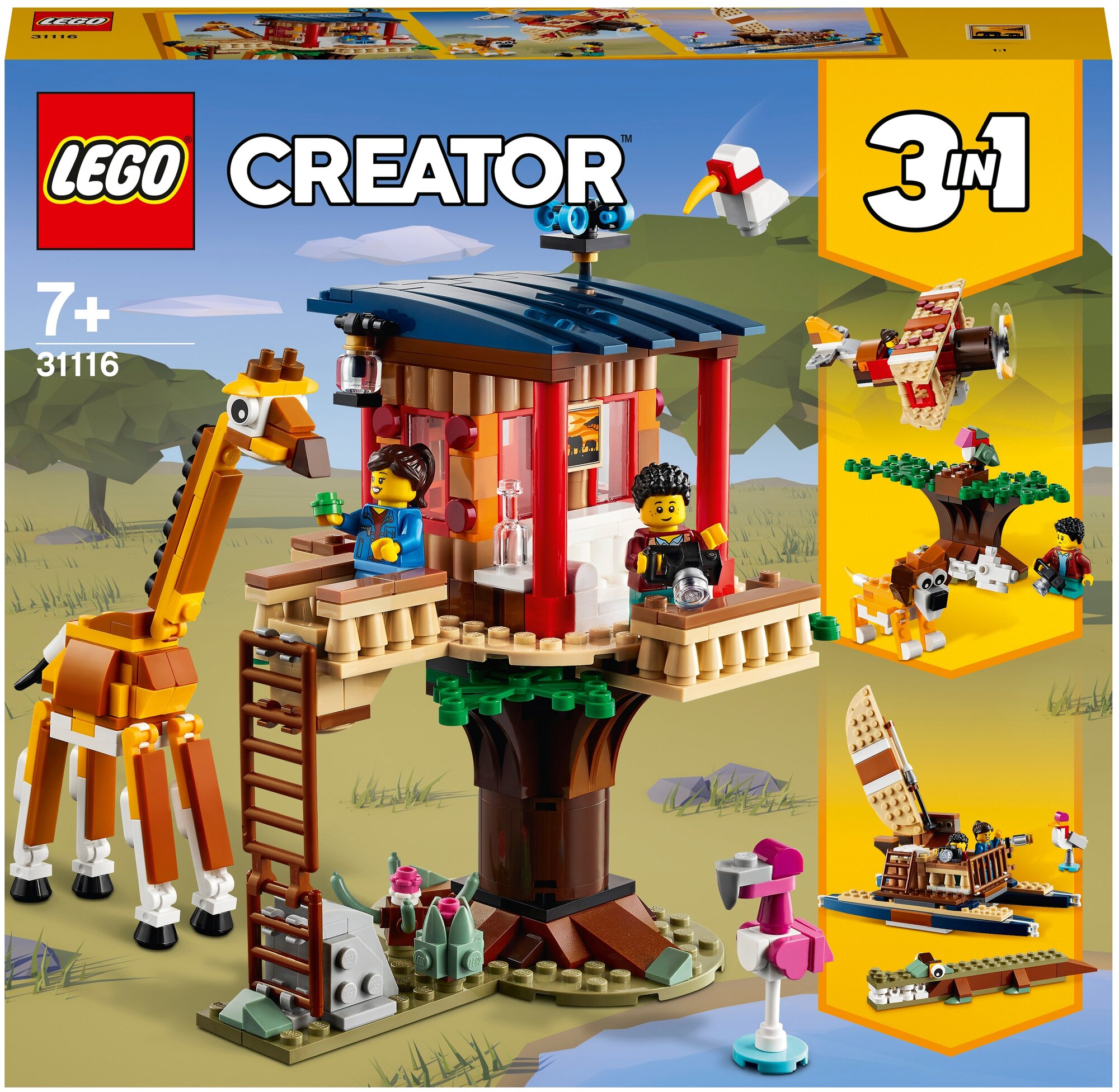Конструктор LEGO Creator 31116 "Домик на дереве для сафари", 397 деталей Unknown - фото №1