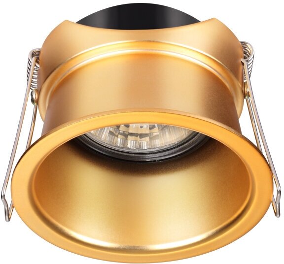 Встраиваемый светильник Novotech Butt 370447, GU10, 50Вт, кол-во ламп:1шт, Золото