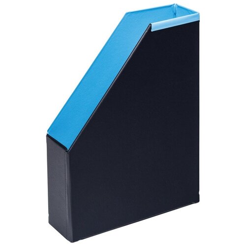 Вертикальный складной для бумаги Bantex Модерн черный/голубой 1