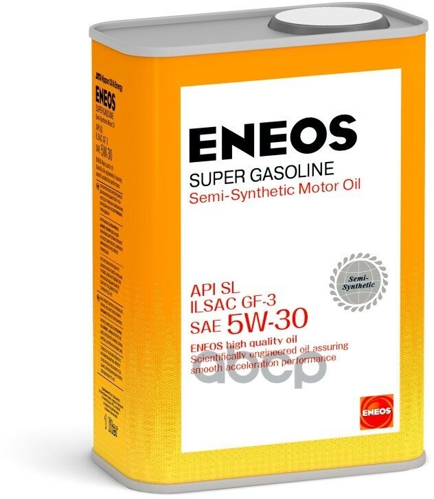 ENEOS Масло Моторное 5W30 Eneos 0,94Л Полусинтетика Super Gasoline Sl