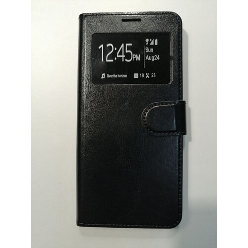 Чехол-книжка черный для Samsung Galaxy A54 с окошком, отделением для карты, магнитной застежкой и подставкой. чехол книжка черный для samsung galaxy a73 с окошком отделением для карты магнитной застежкой и подставкой