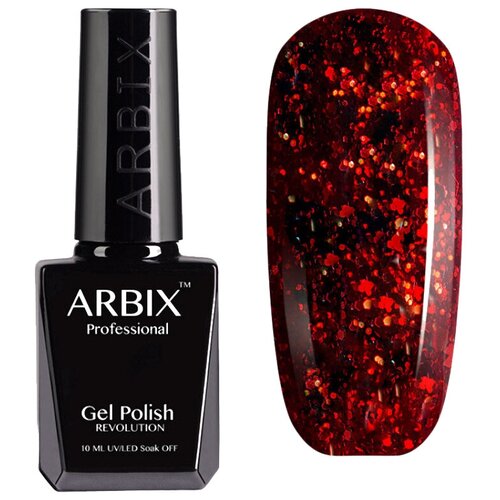 Arbix Гель-лак Classic (glitter), 10 мл, 50 г, 068 Феникс