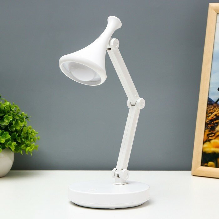 Настольная лампа "Джамбо" LED 2Вт USB АКБ белый 13х13х34,5 см