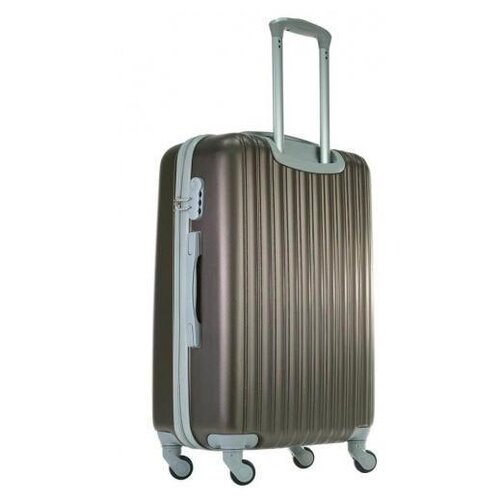 Чемодан King of King, пластик, размер S, коричневый