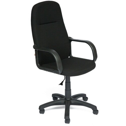 Кресло для руководителя Leader черное (ткань/пластик)