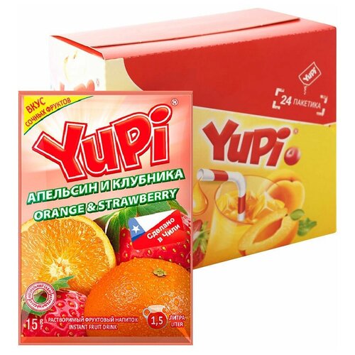 Растворимый напиток Yupi Апельсин-клубника (24 шт)