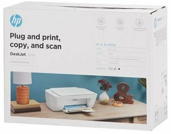 Принтер струйный HP DeskJet МФУ 2320 All-in-One белый 3в1