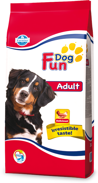 Fun Dog Adult с курицей сухой корм для взрослых собак 10кг